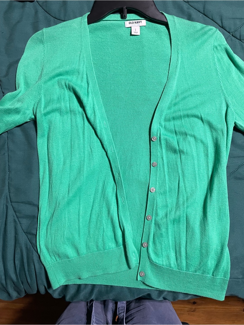 Old Navy Mint Green Lightweight Button Cardigan
